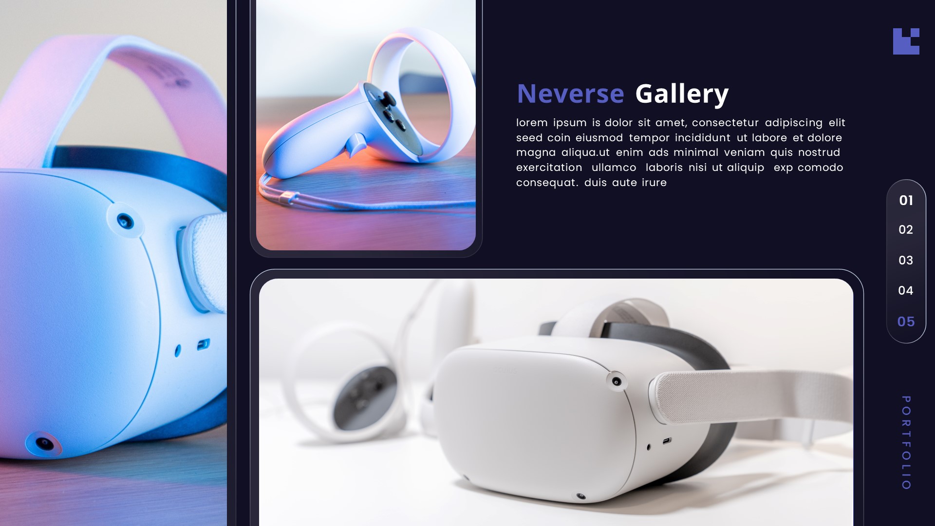 Neverse - Virtual Reality & Metaverse PowerPoint Template By SlideShoot